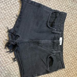 Forever 21 Black Denim Shorts